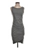 Leith Solid Gray Casual Dress Size S - photo 1