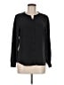Bebe 100% Silk Black Long Sleeve Silk Top Size M - photo 1