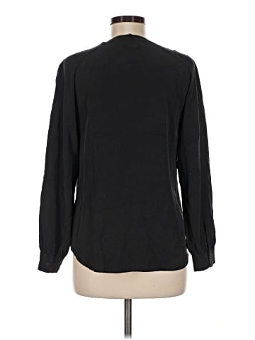 Bebe Long Sleeve Silk Top (view 2)