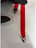 Louis Vuitton 100% Silk Red  Ruffle Front Tie Belt Blouse Size EU (IT) 40 / US 4 - photo 6