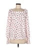 Ann Taylor LOFT White Long Sleeve Blouse Size L - photo 1
