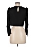Zara TRF Solid Black 3/4 Sleeve Top Size M - photo 2