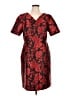 Talbots 100% Polyester Paisley Red Cocktail Dress Size 12 - photo 1