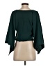 Amanda Uprichard 100% Polyester Green 3/4 Sleeve Blouse Size P (petite) - photo 2