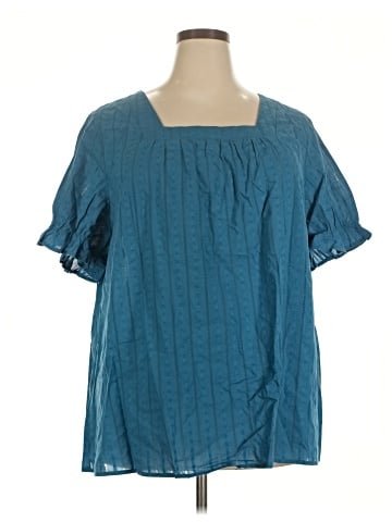 BLOOMCHIC Short Sleeve Blouse (view 1)