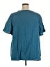 BLOOMCHIC 100% Cotton Teal Short Sleeve Blouse Size 22 - 24 - photo 2