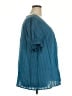 BLOOMCHIC 100% Cotton Teal Short Sleeve Blouse Size 22 - 24 - photo 4