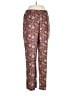J.Crew Collection 100% Silk Paisley Purple Silk Pants Size 10 - photo 1