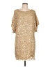 Cache 100% Silk Gold Cocktail Dress Size 10 - photo 1