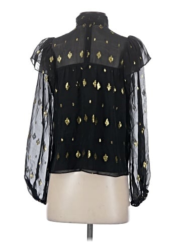 A.L.C. 3/4 Sleeve Silk Top (view 2)