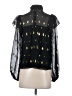 A.L.C. Black 3/4 Sleeve Silk Top Size 2 - photo 2