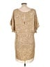 Cache 100% Silk Gold Cocktail Dress Size 10 - photo 2