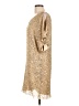 Cache 100% Silk Gold Cocktail Dress Size 10 - photo 5