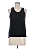 Double Zero 100% Cotton Black Sleeveless Blouse Size M - photo 1