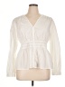 Gap 100% Cotton Ivory Long Sleeve Blouse Size XL - photo 1
