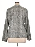 Calvin Klein 100% Polyester Animal Print Gray Long Sleeve Blouse Size XL - photo 2