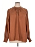J by Joie 100% Polyester Brown Long Sleeve Blouse Size 1X - photo 1