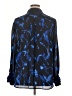 Banana Republic 100% Polyester Print Blue Long Sleeve Blouse Size XL - photo 2
