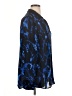 Banana Republic 100% Polyester Print Blue Long Sleeve Blouse Size XL - photo 4