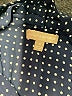 Banana Republic 100% Polyester Polka Dots Blue Sleeveless Blouse Size 8 - photo 7