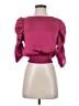 Paper Crane Burgundy 3/4 Sleeve Blouse Size S - photo 1