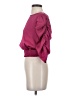 Paper Crane Burgundy 3/4 Sleeve Blouse Size S - photo 5