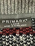 Primark 100% Acrylic Argyle Gray Cardigan Size L - photo 7