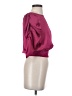 Paper Crane Burgundy 3/4 Sleeve Blouse Size S - photo 4