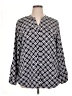 Elementz Blue Long Sleeve Blouse Size XL - photo 1
