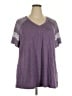 BLOOMCHIC Purple Short Sleeve Top Size 18 - 20 - photo 1