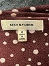 Max Studio Polka Dots Burgundy Casual Dress Size S - photo 7
