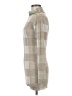 Athleta Checkered-gingham Tan Turtleneck Sweater Size M - photo 5