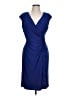 Chaps Blue Cocktail Dress Size L - photo 1