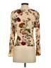 Glam 100% Rayon Tan Long Sleeve Blouse Size S - photo 2