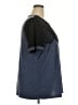 BLOOMCHIC Blue Short Sleeve Top Size 18 - photo 4