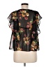 MNG Suit 100% Polyester Black Short Sleeve Blouse Size 8 - photo 2