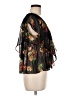 MNG Suit 100% Polyester Black Short Sleeve Blouse Size 8 - photo 4