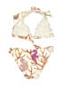 Manuel Canovas Print Ivory Two Piece Swimsuit Size 14 - 8 (6) - photo 2