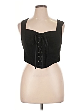 Shein Curve Sleeveless Blouse