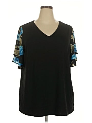 BLOOMCHIC Short Sleeve Top (view 1)