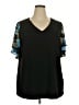 BLOOMCHIC Black Short Sleeve Top Size 18 - 20 - photo 1