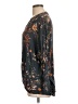 Daytrip 100% Rayon Floral Black 3/4 Sleeve Blouse Size L - photo 5