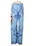 Unbranded Graphic Blue Casual Pants Size M - photo 1