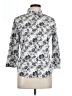 Westbound 100% Cotton Floral Silver 3/4 Sleeve Blouse Size 10 - photo 1