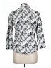 Westbound 100% Cotton Floral Silver 3/4 Sleeve Blouse Size 10 - photo 2