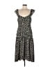 BCBGeneration Floral Black Casual Dress Size 10 - photo 1