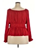 Nine West 100% Polyester Red Long Sleeve Blouse Size XXL - photo 2