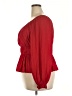 Nine West 100% Polyester Red Long Sleeve Blouse Size XXL - photo 5