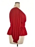 Nine West 100% Polyester Red Long Sleeve Blouse Size XXL - photo 4