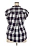 Jachs Girlfriend 100% Rayon Plaid Blue Short Sleeve Blouse Size XXL - photo 2